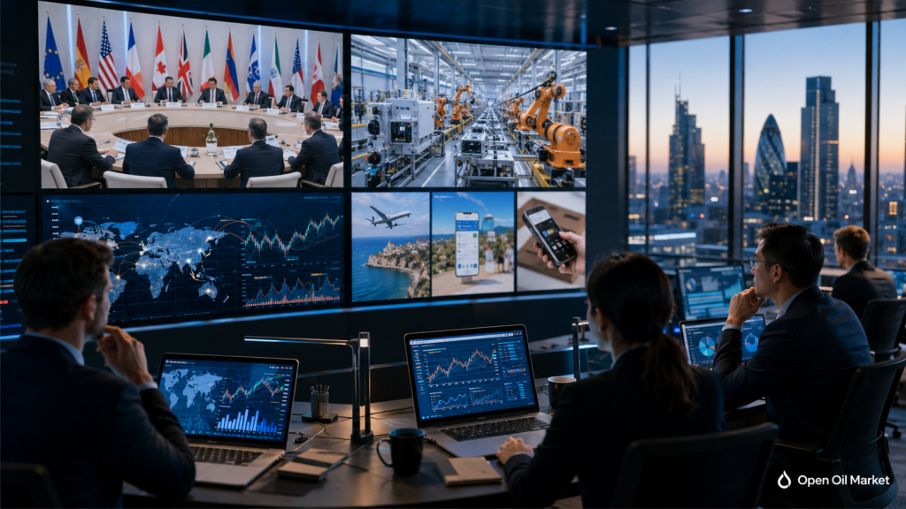 Globale Märkte 18. Mai 2026: Analysten bewerten G7-Treffen, chinesische Industrieproduktion und Unternehmensberichte von Baidu, Ryanair, Trip.com und XP Inc.