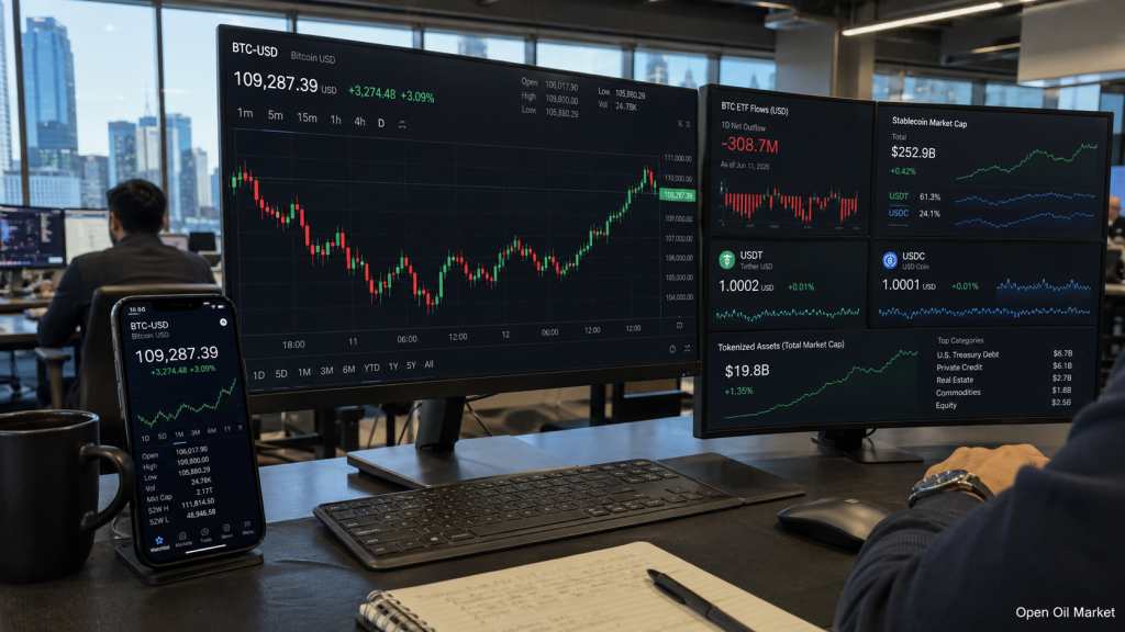 Neuigkeiten zu Kryptowährungen am 12. Juni 2026: Bitcoin wieder im Spiel, ETF-Abflüsse haben den Markt nicht gebrochen, und Stablecoins verändern die Investitionsregeln.