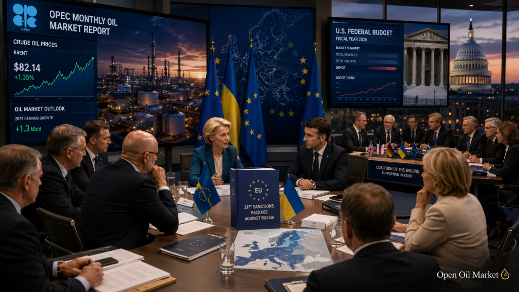 EU-Sanktionen gegen Russland, Treffen zur Ukraine, OPEC-Bericht und US-Haushaltsdaten am 13. Juli 2026