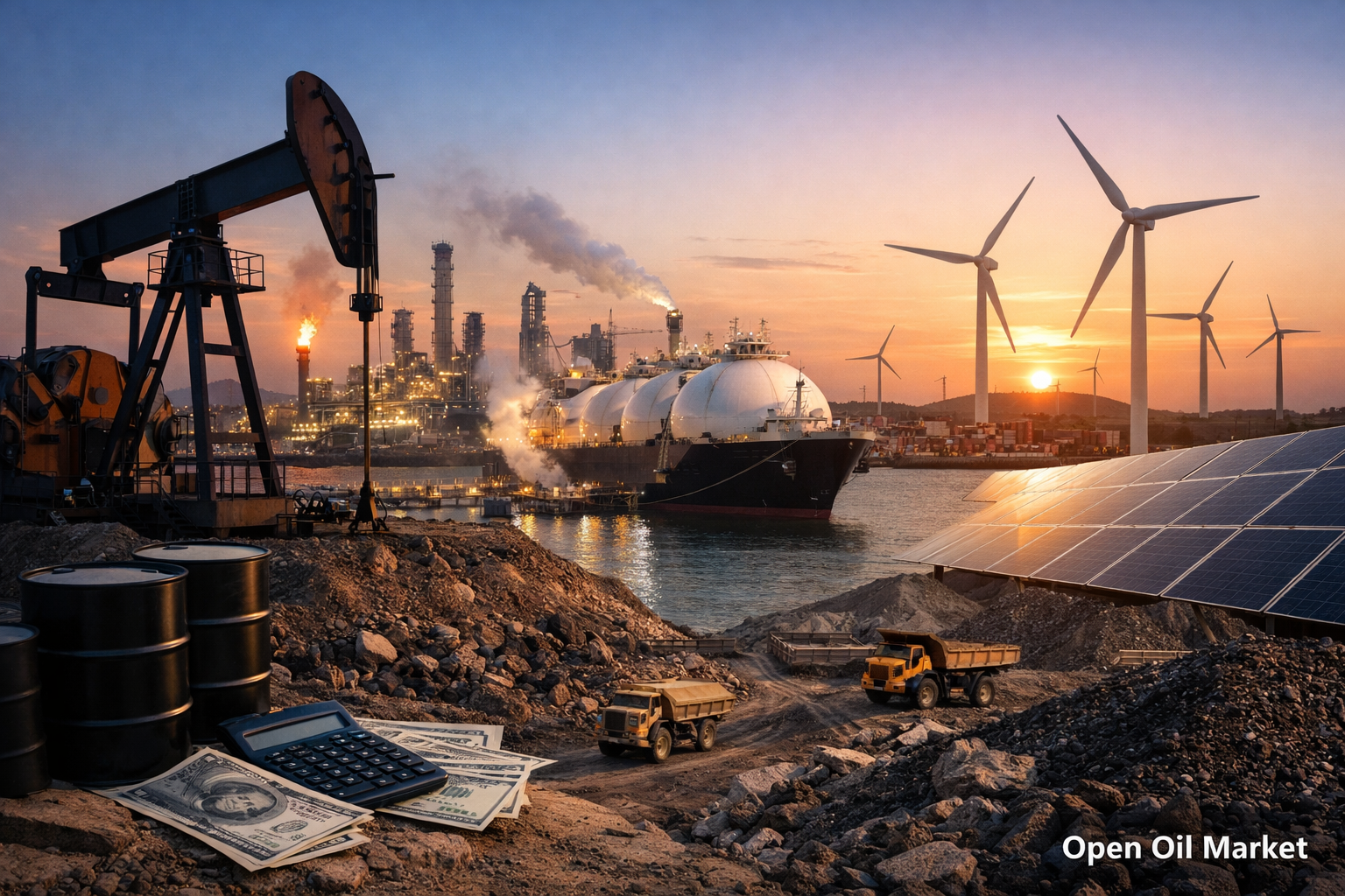 Öl- und Gasnachrichten sowie Energie — 22. Februar 2026 OPEC+, Öl, Gas, LNG, Raffinerien, EE