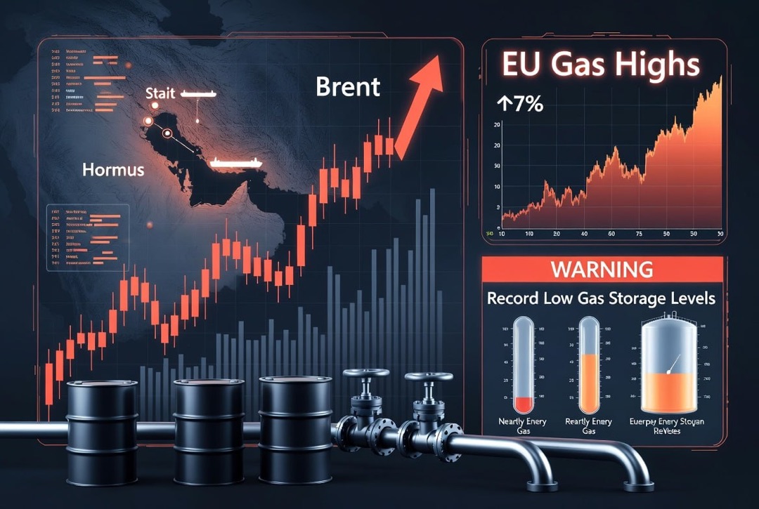 Nachrichten der Energiebranche — Donnerstag, 30. Juli 2026: Eskalation in der Straße von Hormuz treibt Brent-Öl, Erdgas in Europa auf Höchststände bei rekordniedrigen Lagerbeständen.