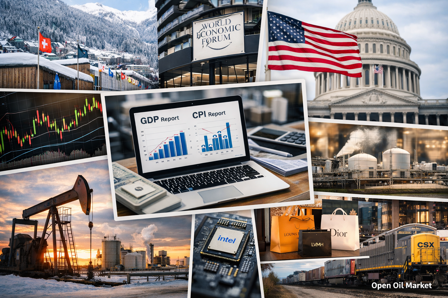 Wirtschaftliche Ereignisse und Unternehmensberichte – Donnerstag, 22. Januar 2026: Weltwirtschaftsforum, CPI USA und VPI USA