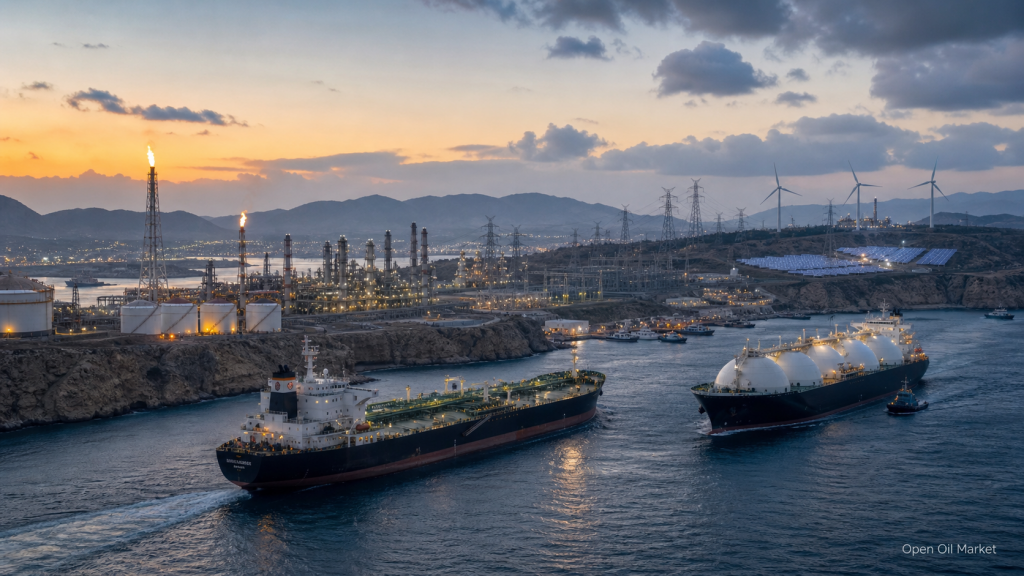Weltweite Energiemarkt 5. Mai 2026: Öl, Gas, LNG, Raffinerien, Elektrizität und erneuerbare Energien