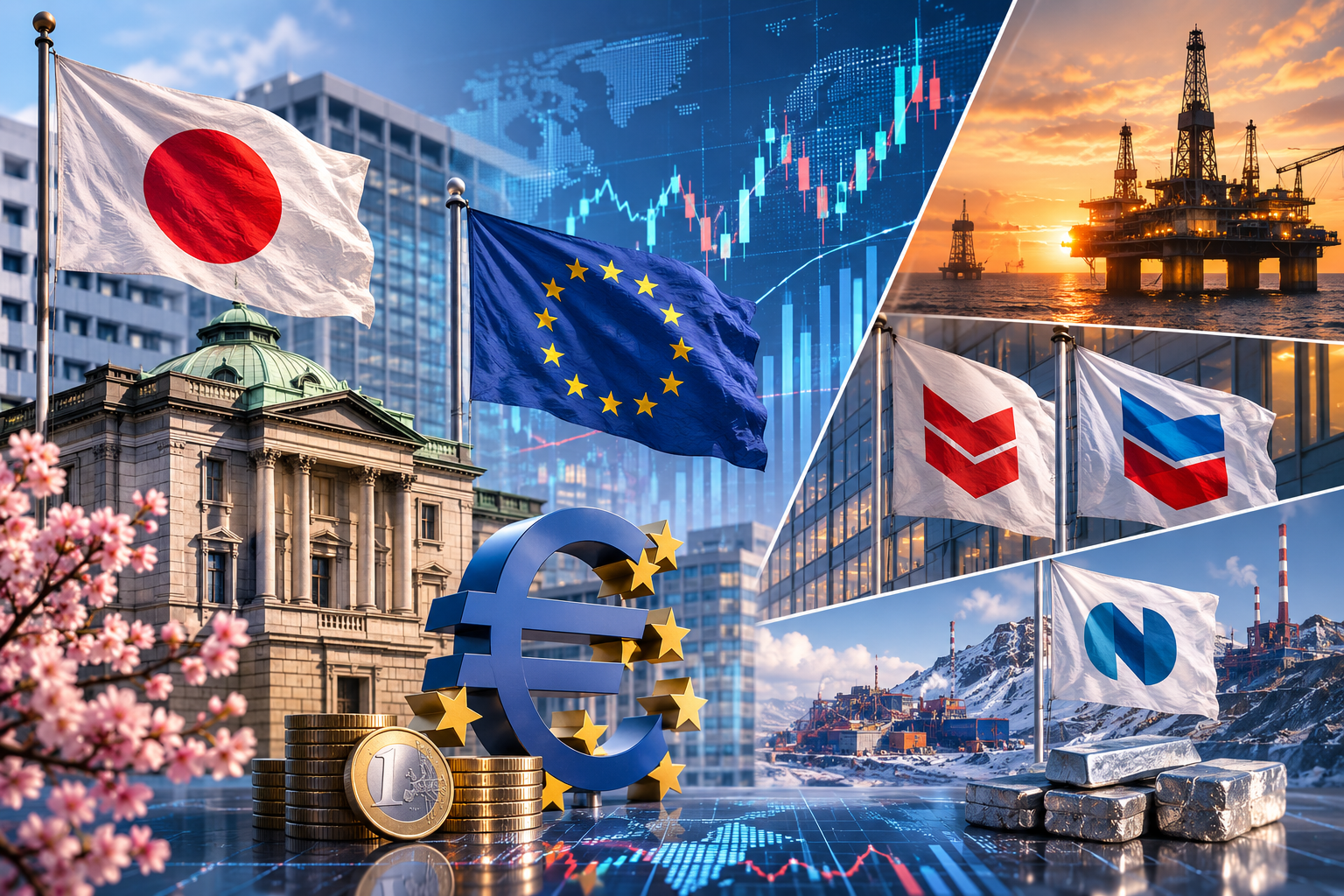Wirtschaftliche Ereignisse und Unternehmensberichte: Freitag, 31. Juli 2026 — Entscheidung der Bank of Japan, Inflation Eurozone, Berichte von ExxonMobil, Chevron und Norilsk Nickel