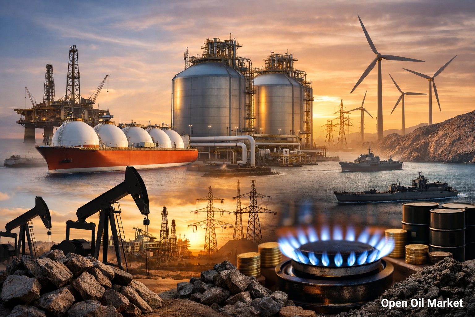 Nachrichten Öl- und Gasindustrie und Energie – Donnerstag, 26. Februar 2026: Risiko einer Eskalation rund um den Iran, Dynamik Brent/WTI und Rekordströme von LNG nach Europa