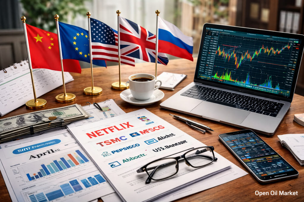 Wirtschaftliche Ereignisse und Unternehmensberichte — Donnerstag, 16. April 2026: BIP China, CPI Eurozone und Unternehmensberichte