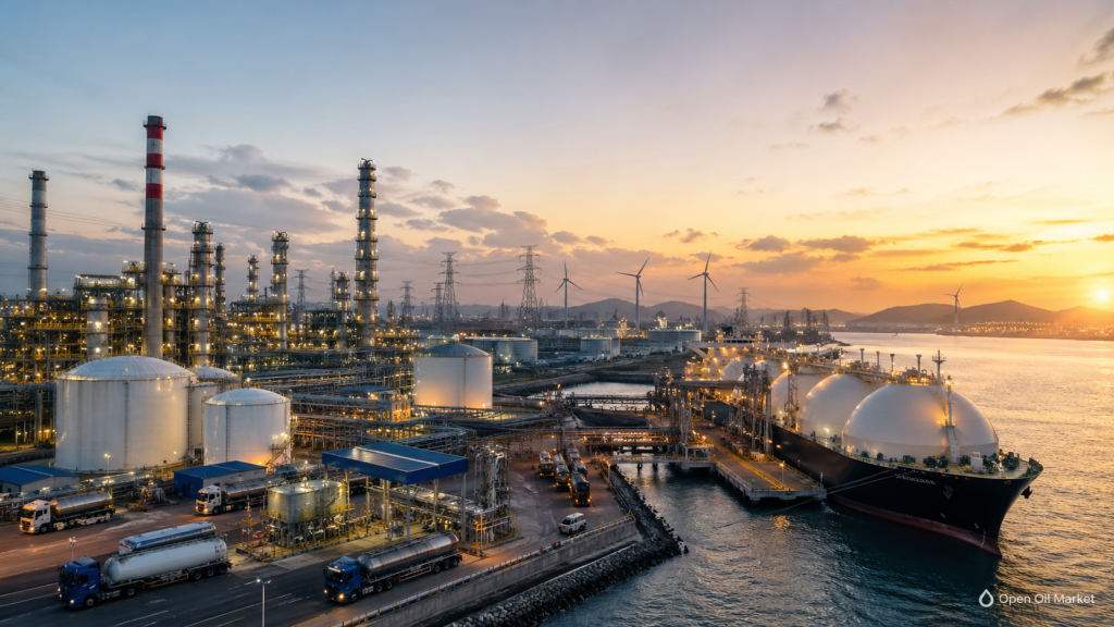 Nachrichten Öl- und Gasindustrie und Energie, Freitag, 1. Mai 2026: Öl nach dem Preisschock, LNG wird teurer, Raffinerien profitieren von Treibstoffmangel.