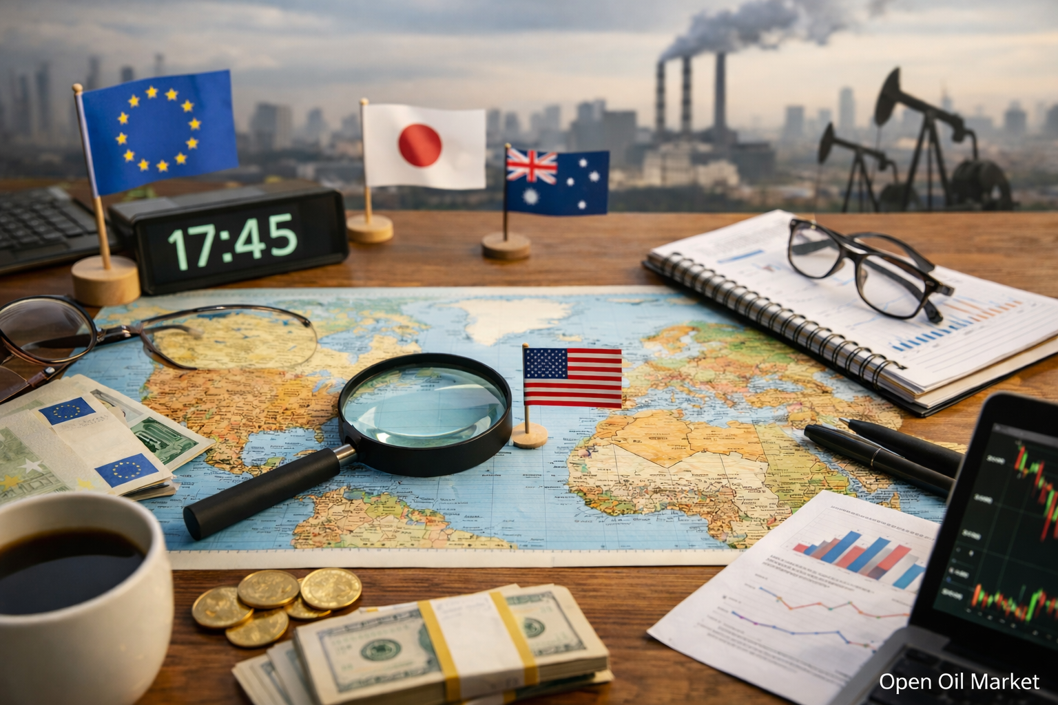 Wirtschaftliche Ereignisse und Unternehmensberichte — Montag, 2. März 2026: Globale Manufacturing PMI, ISM USA und Kommentare des Präsidenten der EZB.