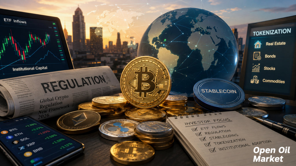 Weltmarkt für Kryptowährungen am 13. Juli 2026: Bitcoin, Ethereum, ETFs, Regulierung, Stablecoins und Tokenisierung