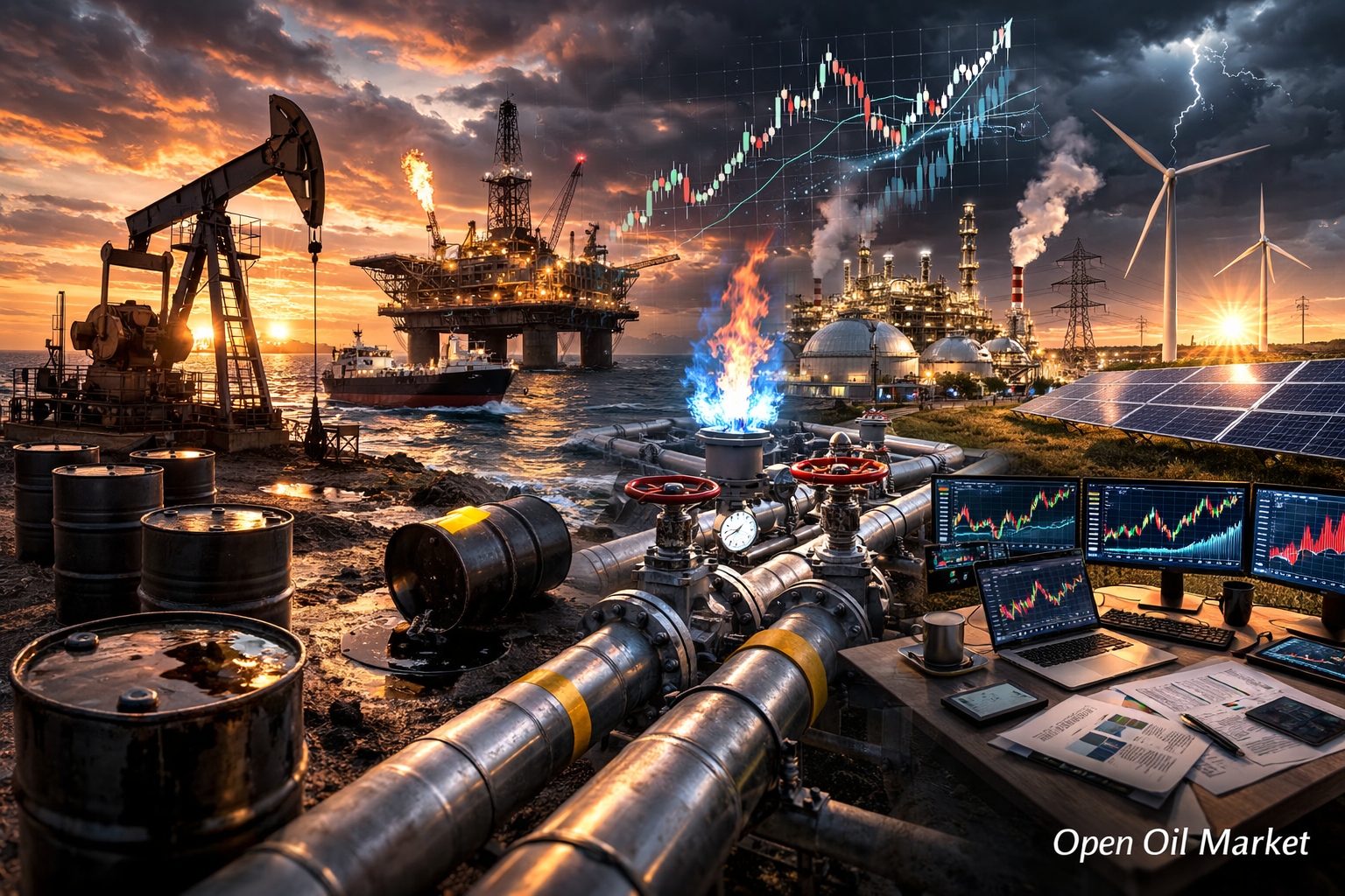 Nachrichten über Öl- und Gas und Energie - Mittwoch, 25. Februar 2026 | Brent-Öl, Gas, LNG, Raffinerien, erneuerbare Energien