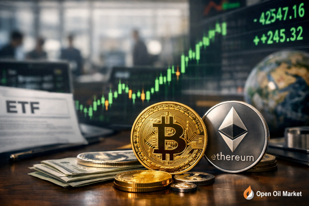 Analyse der Kryptowährungen 19. April 2026 — Dynamik von Bitcoin und institutioneller Nachfrage