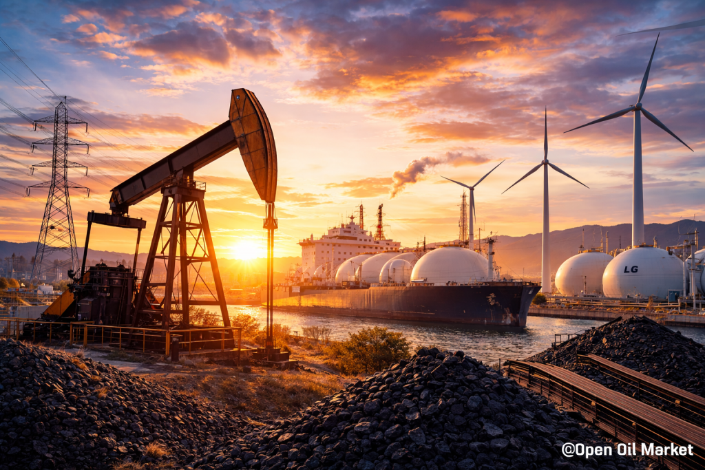 Weltmarkt für Öl und Gas am 4. April 2026: Energiewirtschaft, LNG, Raffinerien, Elektrizität, globaler TÄK