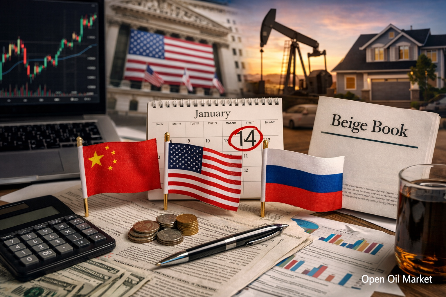 wirtschaftliche Ereignisse und Unternehmensberichte - Mittwoch, 14. Januar 2026: PPI USA, Einzelhandelsumsätze und Bankenberichte